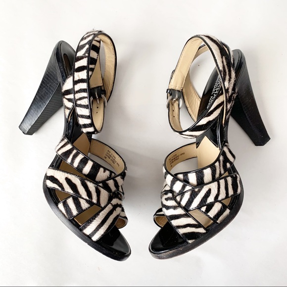 MICHAEL Michael Kors Shoes - MICHAEL Michael Kors Zebra Strappy Heels